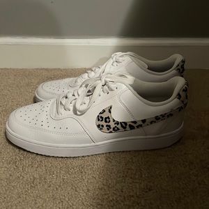 Cheetah print air forces